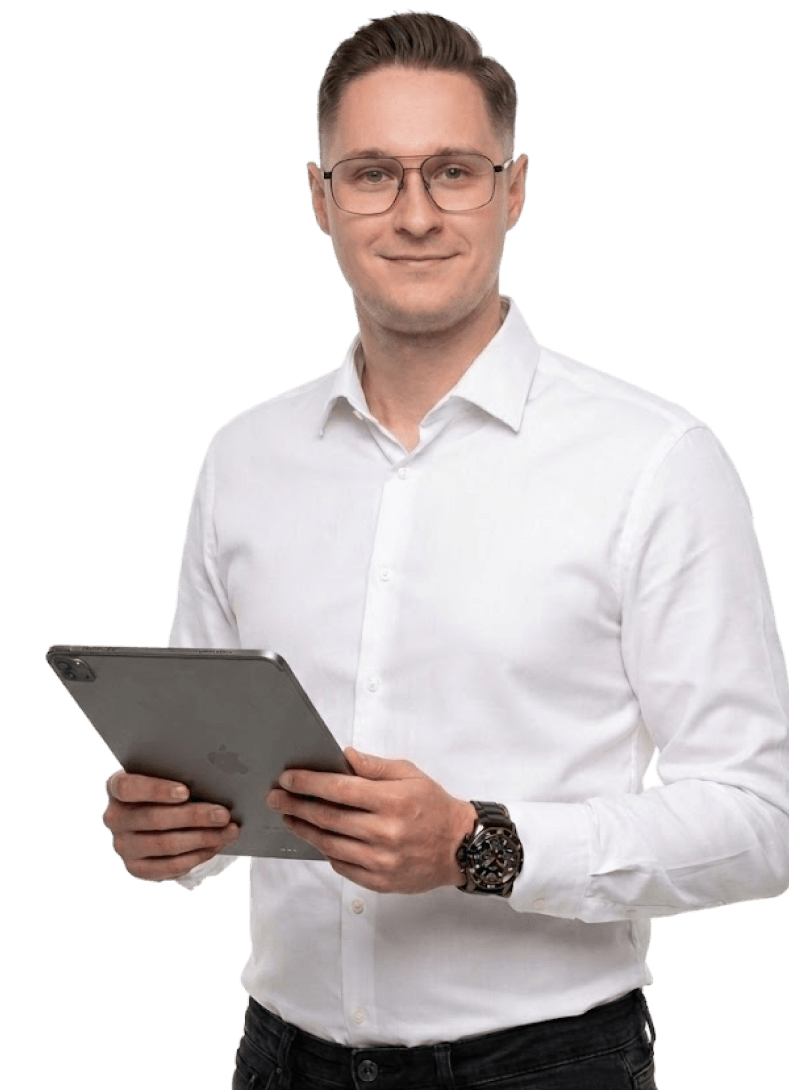Inspektor Lokal Inspektor z tabletem